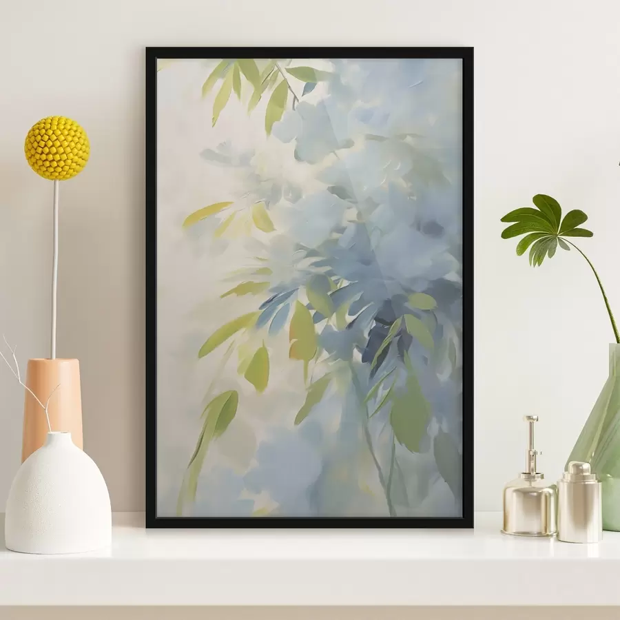 Fotobehang Abstracte weergave van planten in de stijl van de schilderkunst f48499