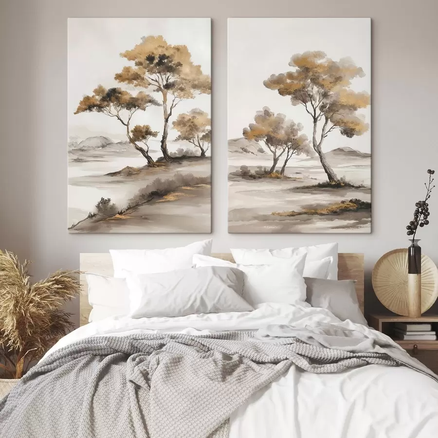  Peintures Paysage avec des arbres m30154