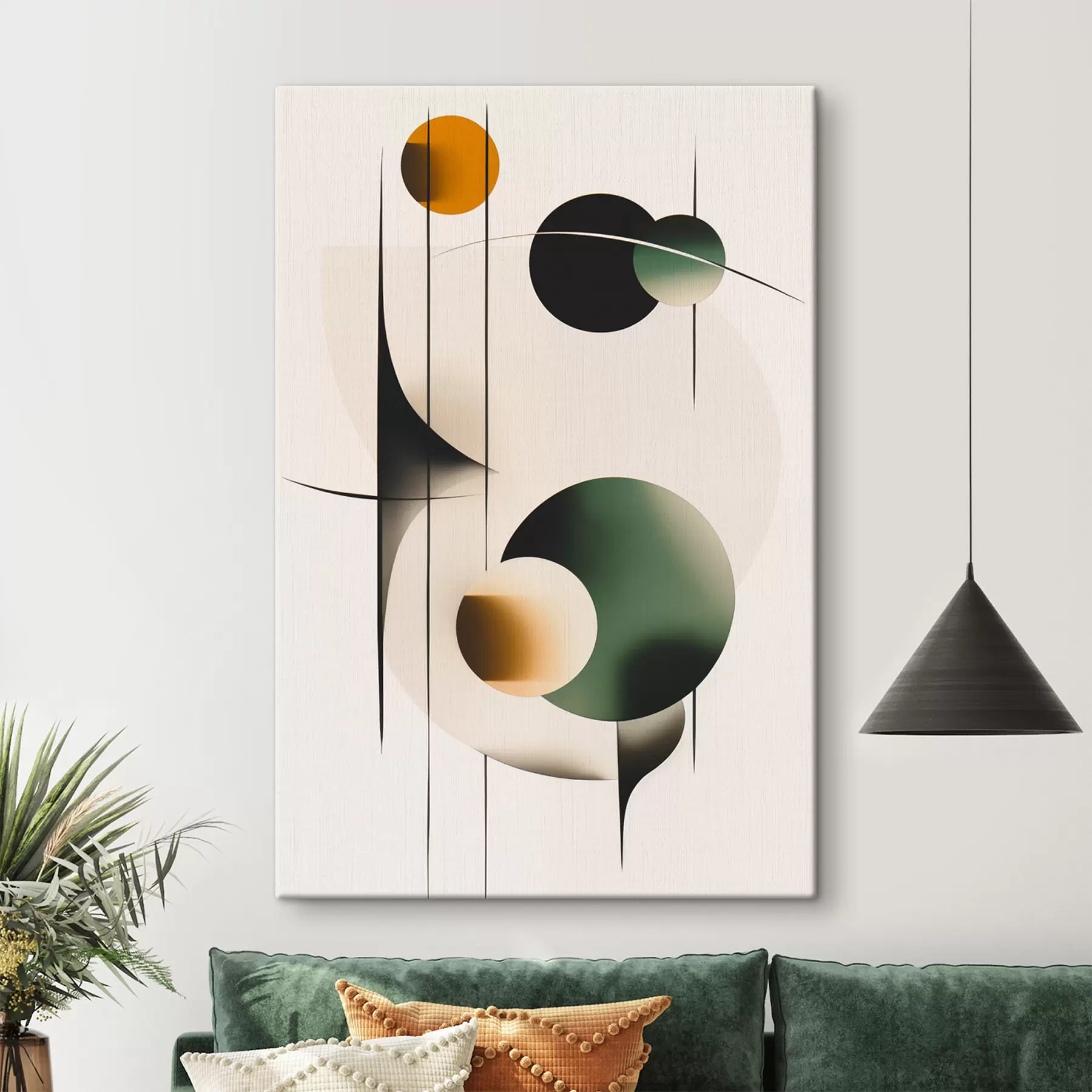  Schilderijen Abstractie met cirkels s48285