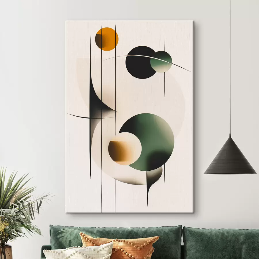  Peintures Abstraction avec des cercles s48285