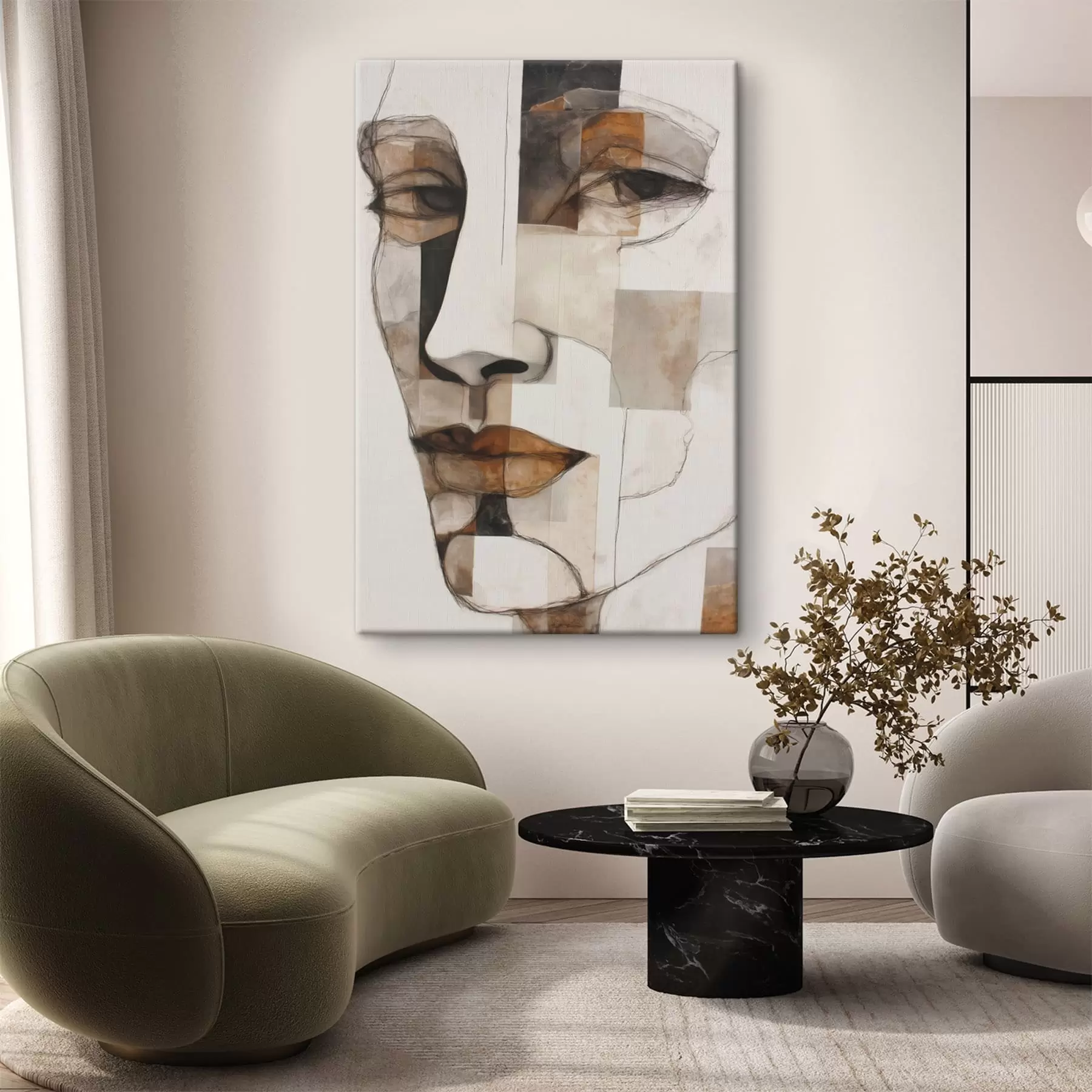  Schilderijen Abstract gezicht s48515