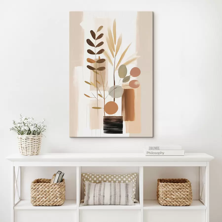  Peintures Composition botanique abstraite s48517