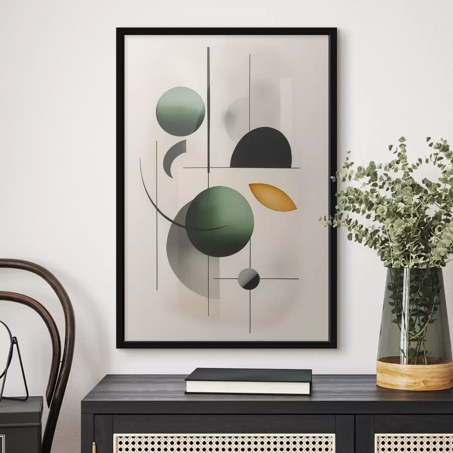 Fotobehang Abstractie met cirkels f48284