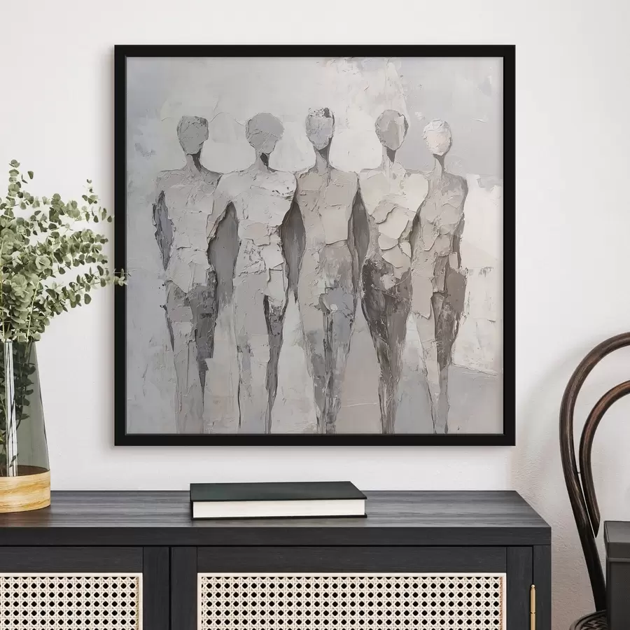 Fotobehang Moderne abstracte silhouetten f48286