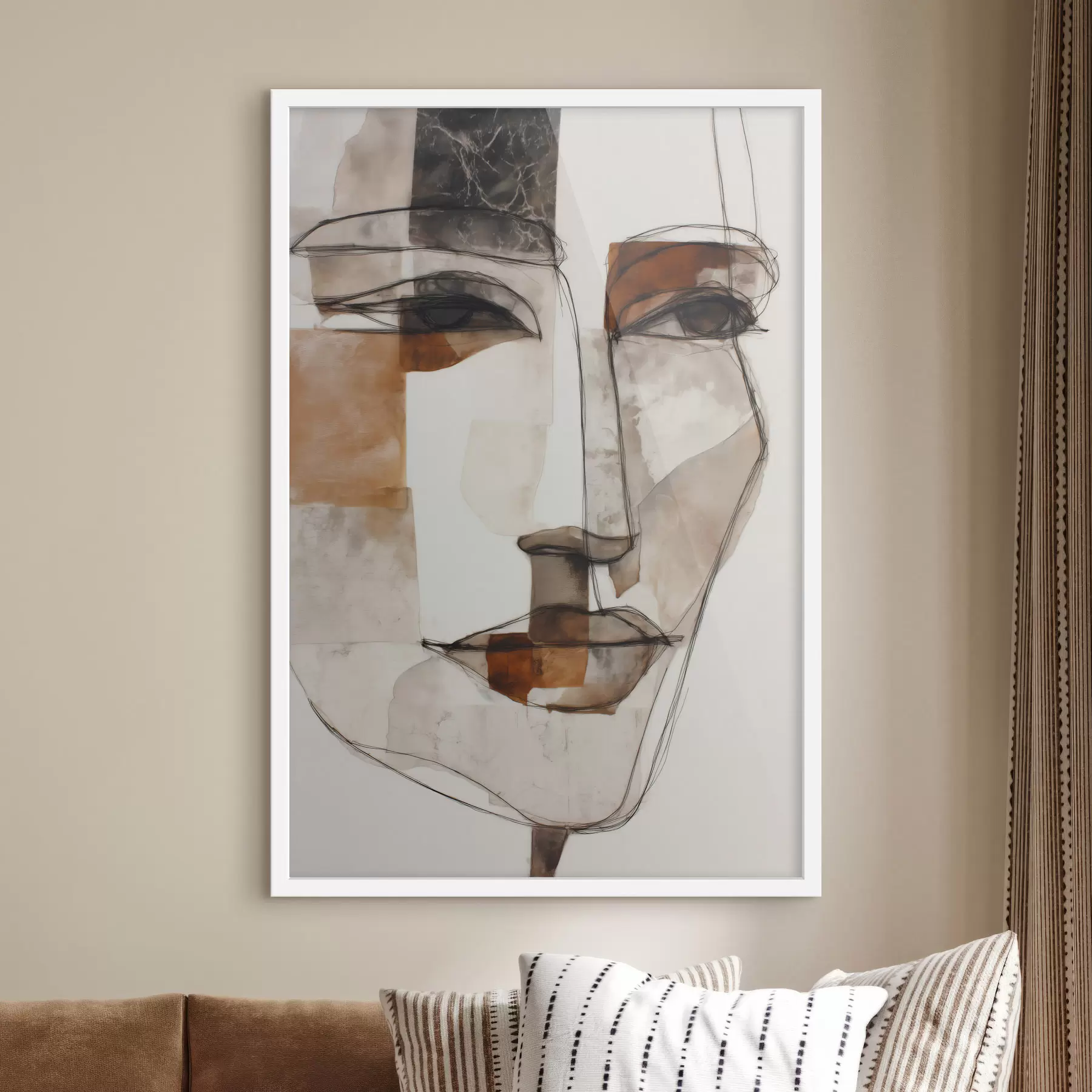 Fotobehang Abstract gezicht f48514