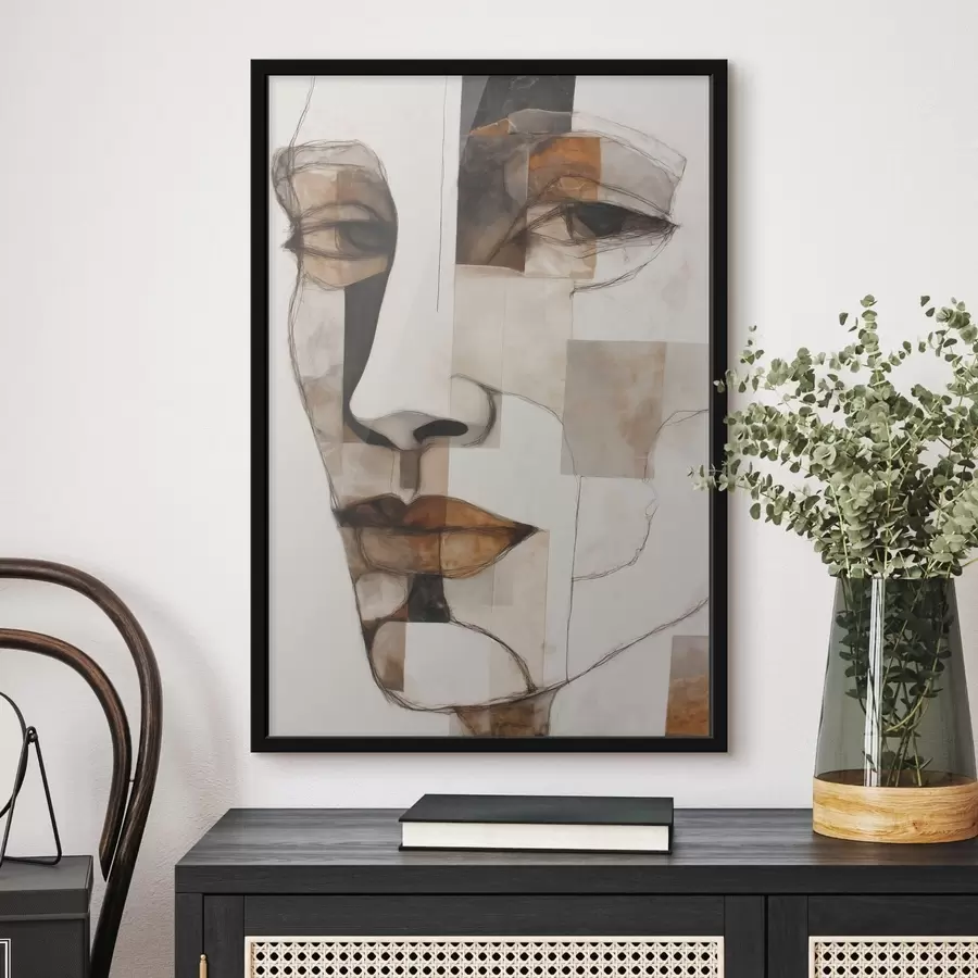 Fotobehang Abstract gezicht f48515