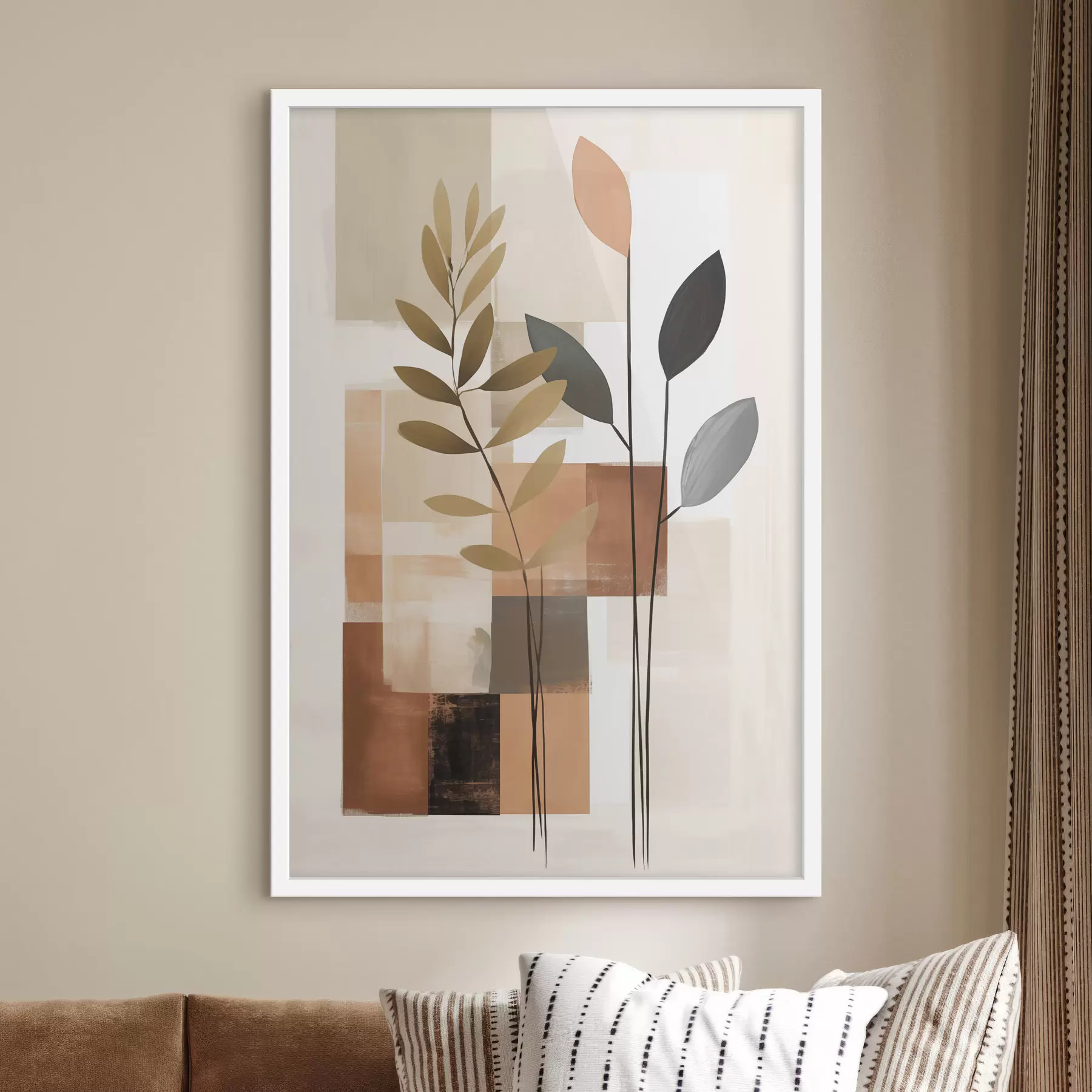 Papier peint photo Composition botanique abstraite f48516