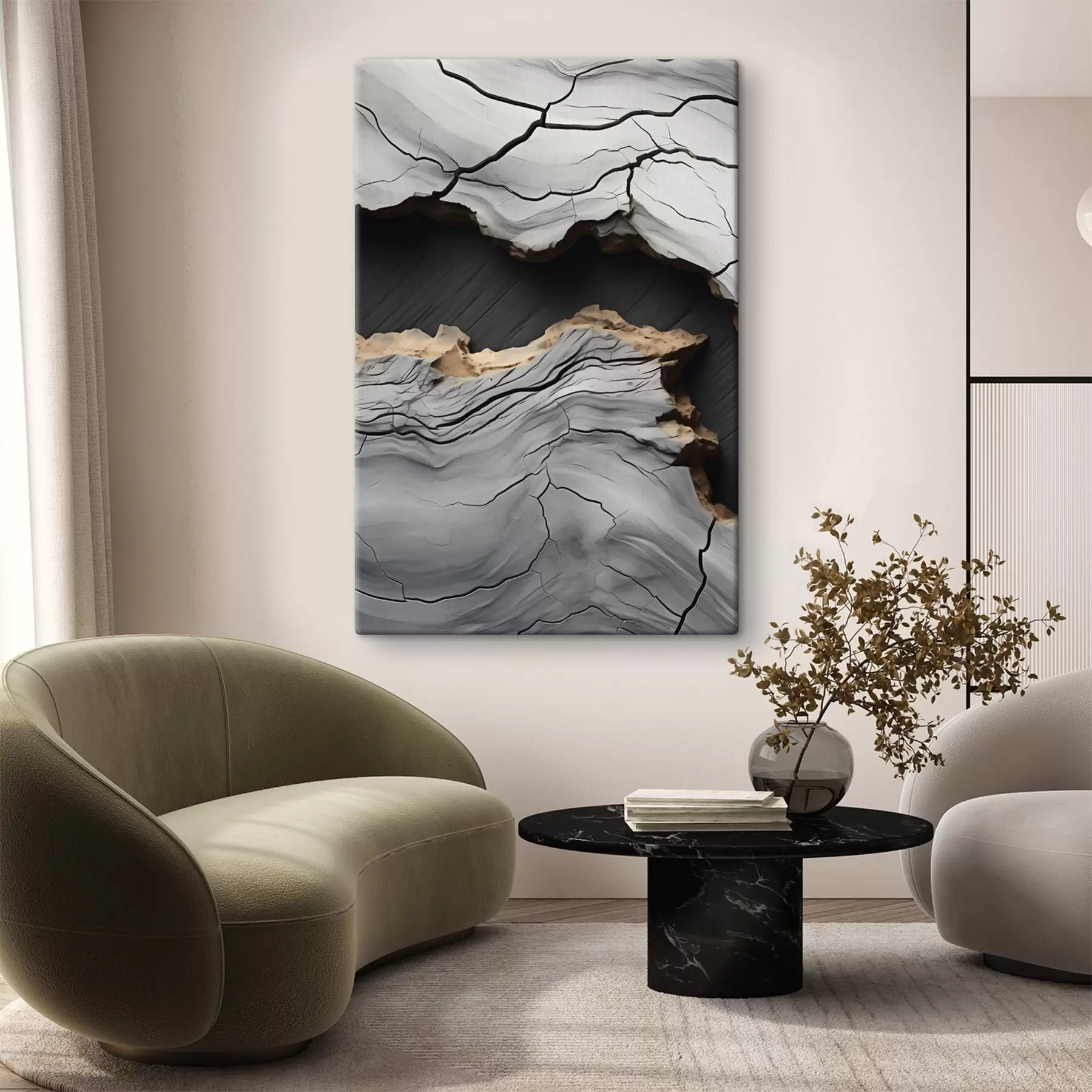  Schilderijen De diepte van steen s48541