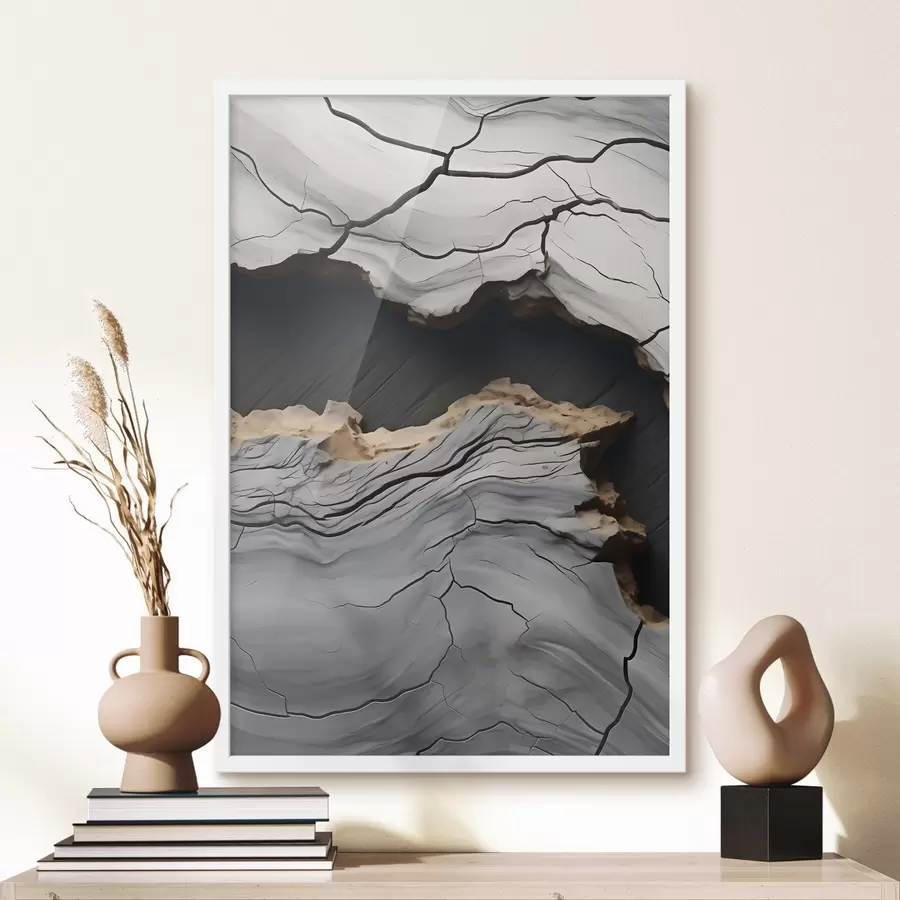 Fotobehang De diepte van steen f48541