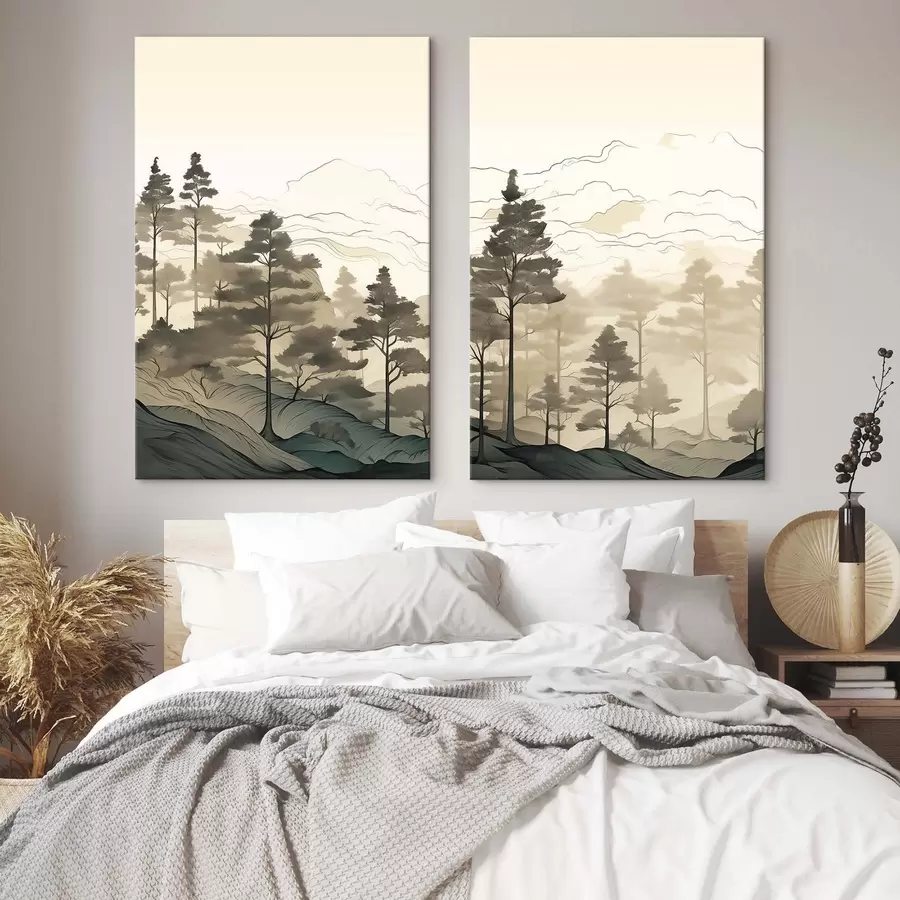  Peintures L'harmonie entre la nature et la pierre m30255