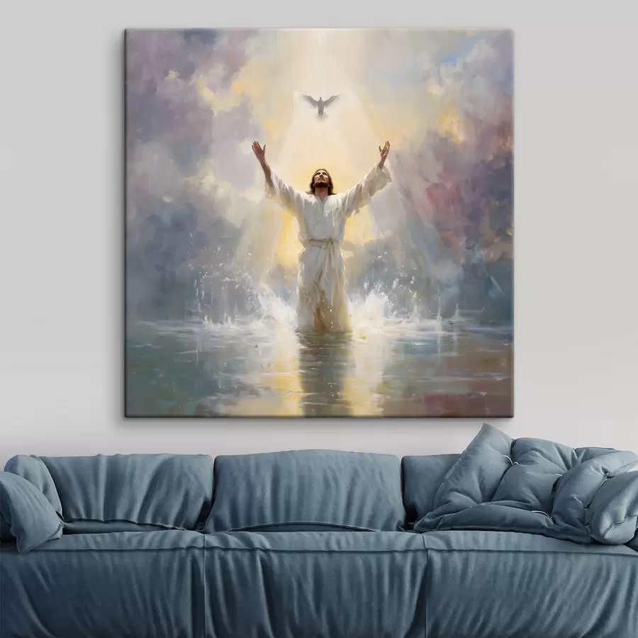  Peintures l'image de Jésus dans l'eau s48550