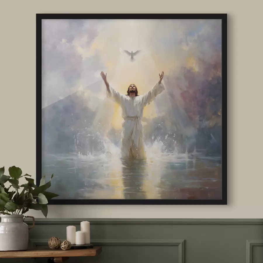 Fotobehang een irisbloem in decoratieve stijl f48550