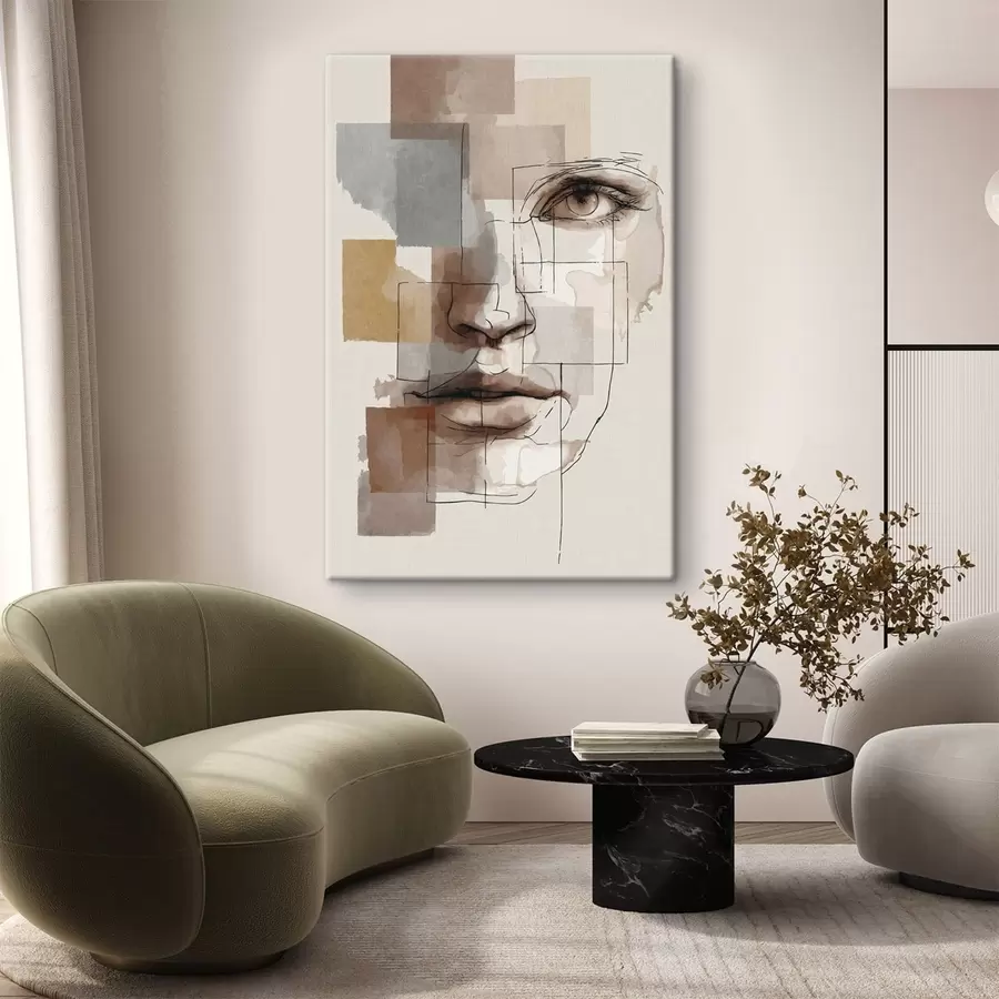  Peintures Visage abstrait s48561