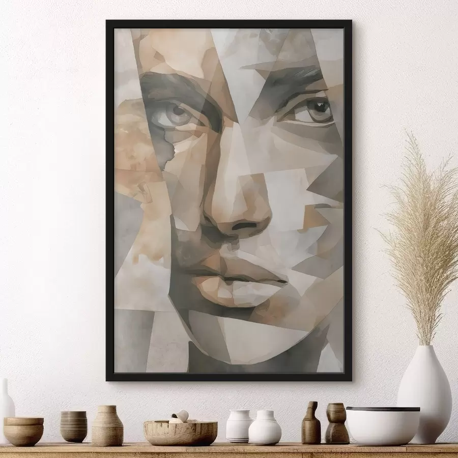 Fotobehang Abstract gezicht f48562