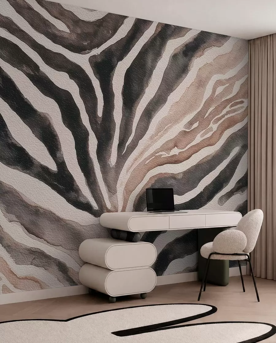 Fotobehang Zachte abstractie met natuurlijke texturen in neutrale tinten w09801