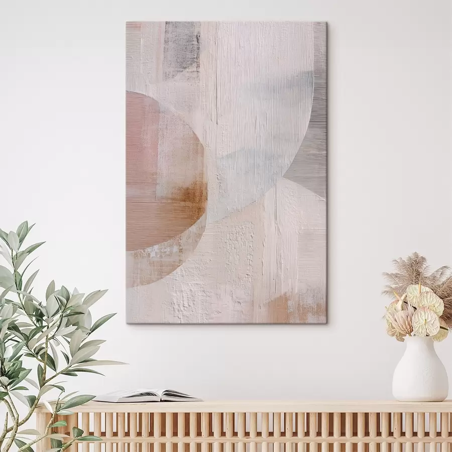  Peintures Fond texturé avec des éléments superposés dans un style de peinture contemporaine s48190