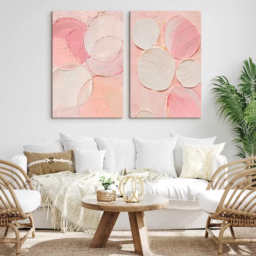  Peintures L'harmonie des formes arrondies et des tons doux dans un style artistique m30141