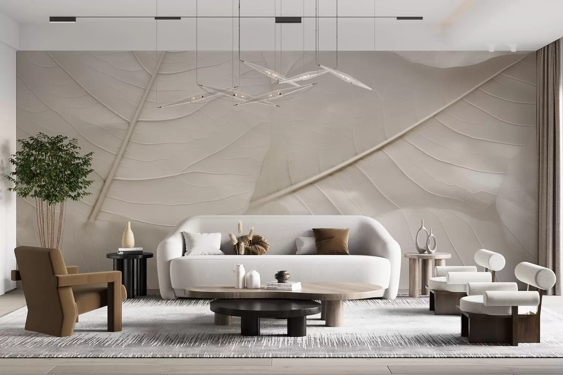 Fotobehang Elegant blad w05328