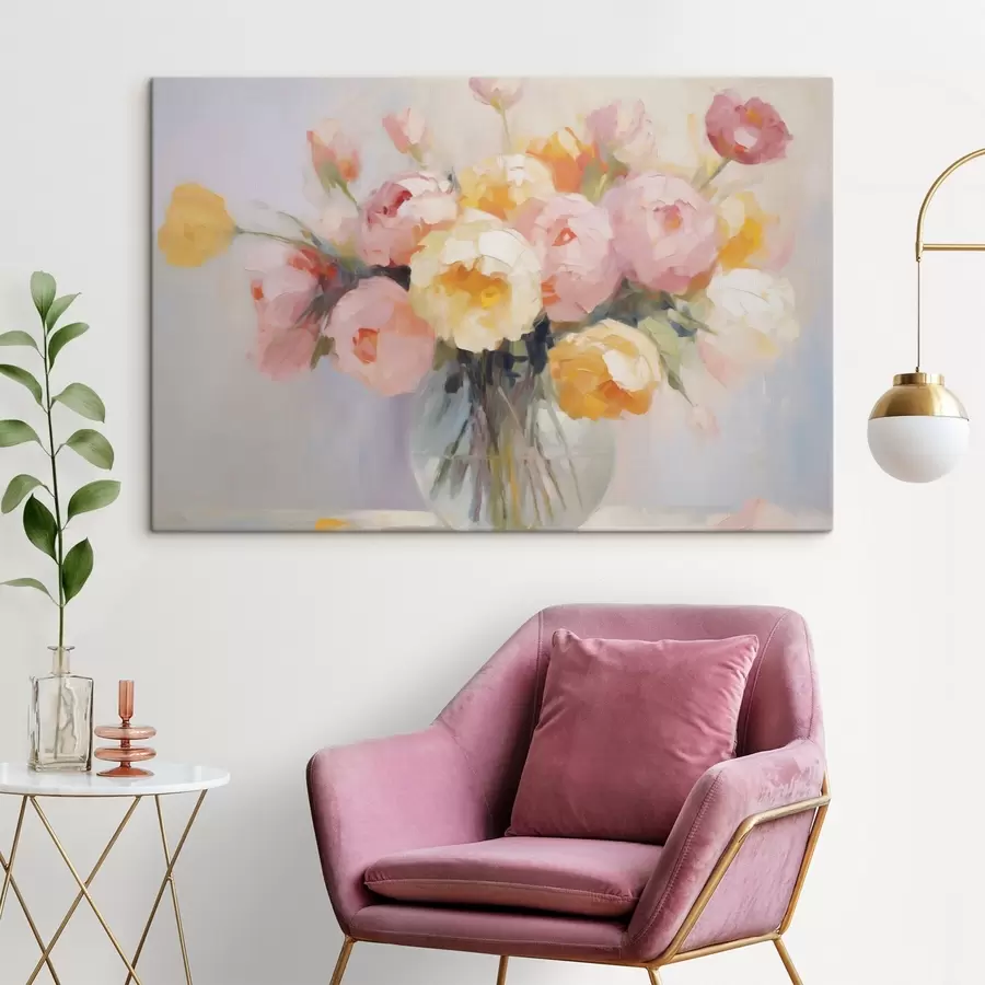 Fotobehang Een boeket in een vaas s48592