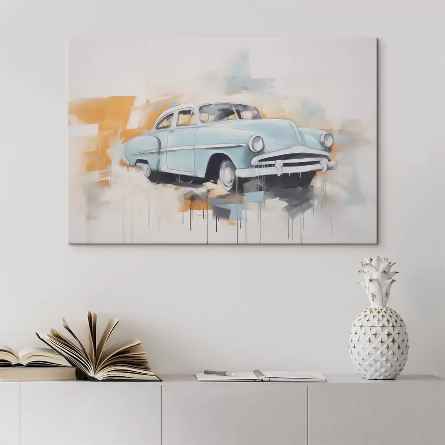 Fotobehang Abstractie met een auto s48595