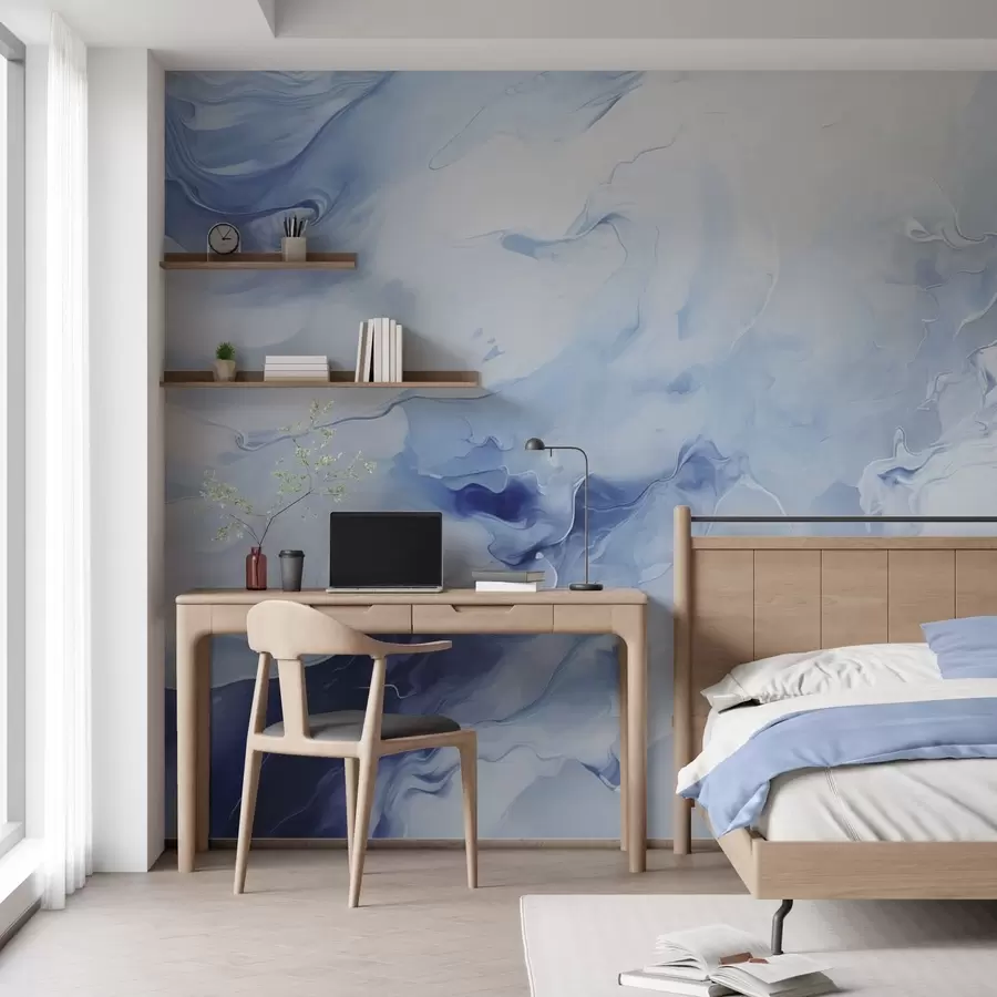 Fotobehang Verfijnde marmeren aders w05441