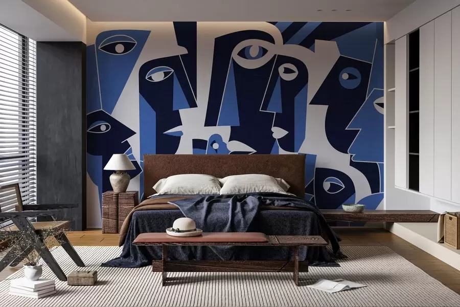 Papier peint photo Visages de style africain w05446v1