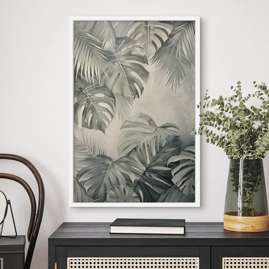 Fotobehang Tropische bladeren, plantkunde f48575