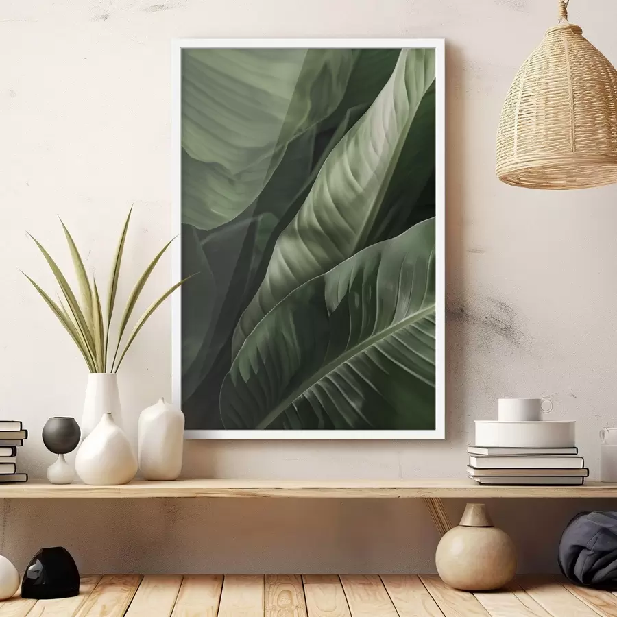 Fotobehang Plantkunde, tropische bladeren f48577