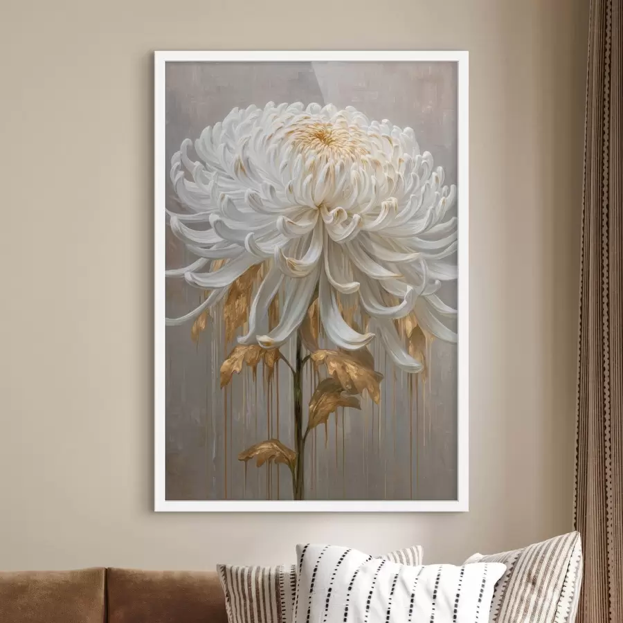 Papier peint photo Une grande fleur abstraite f48520