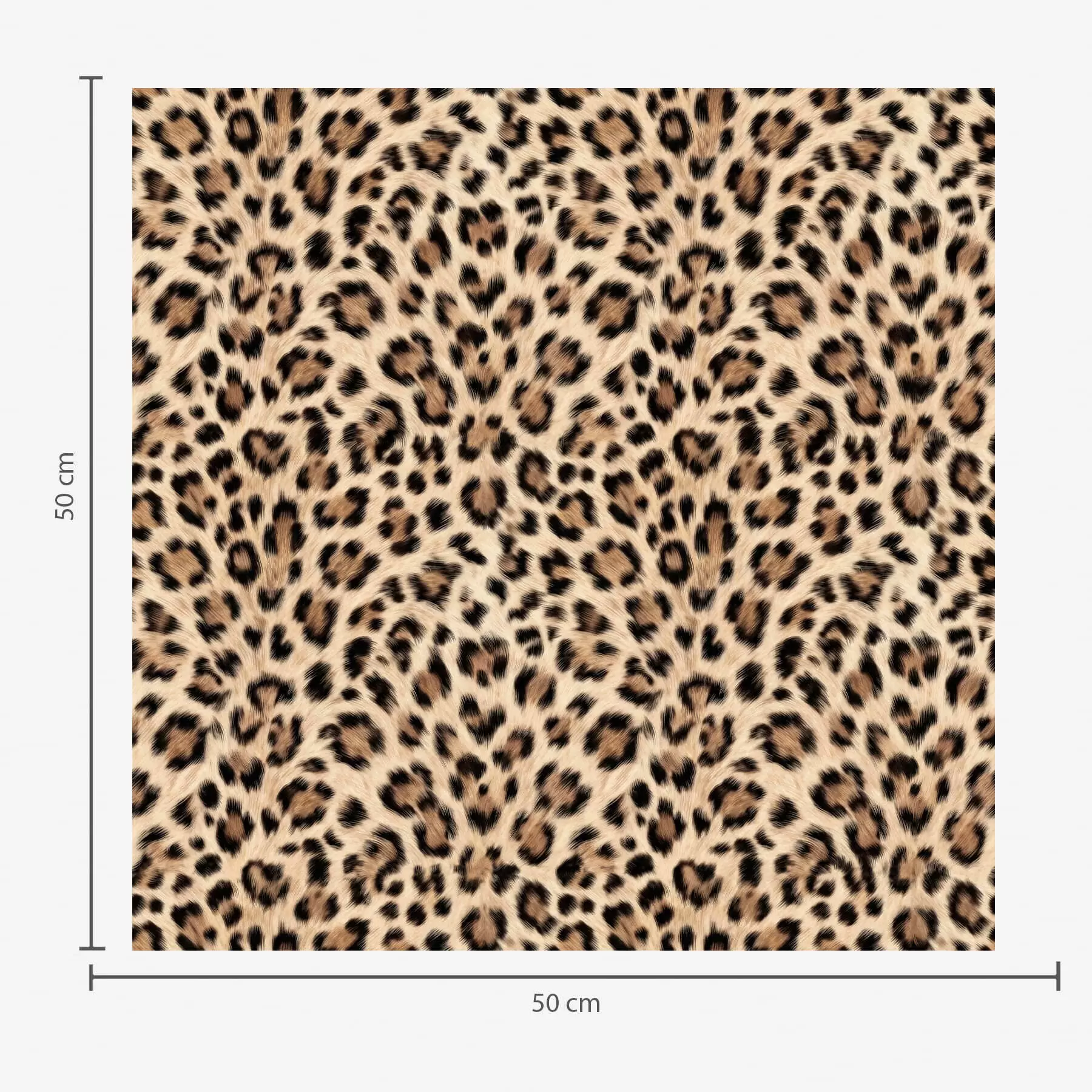 Papier peint photo Motif léopard avec des taches sur fond clair a01151