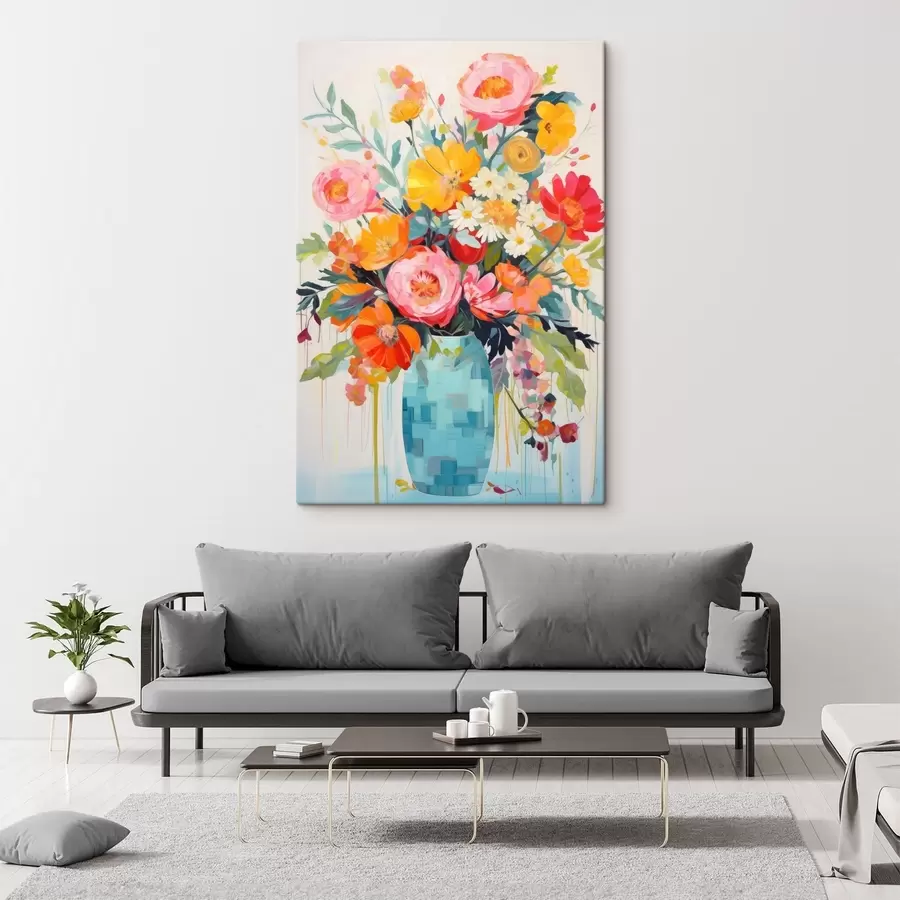  Peintures Fleurs éclatantes s48643