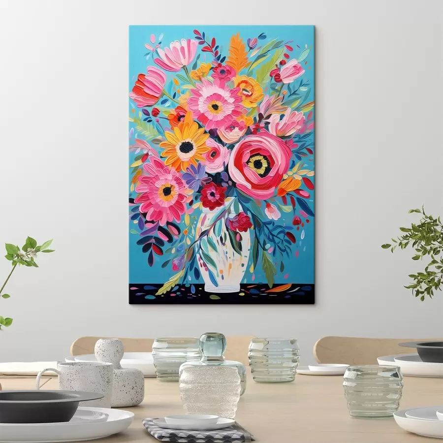  Peintures Fleurs éclatantes s48644