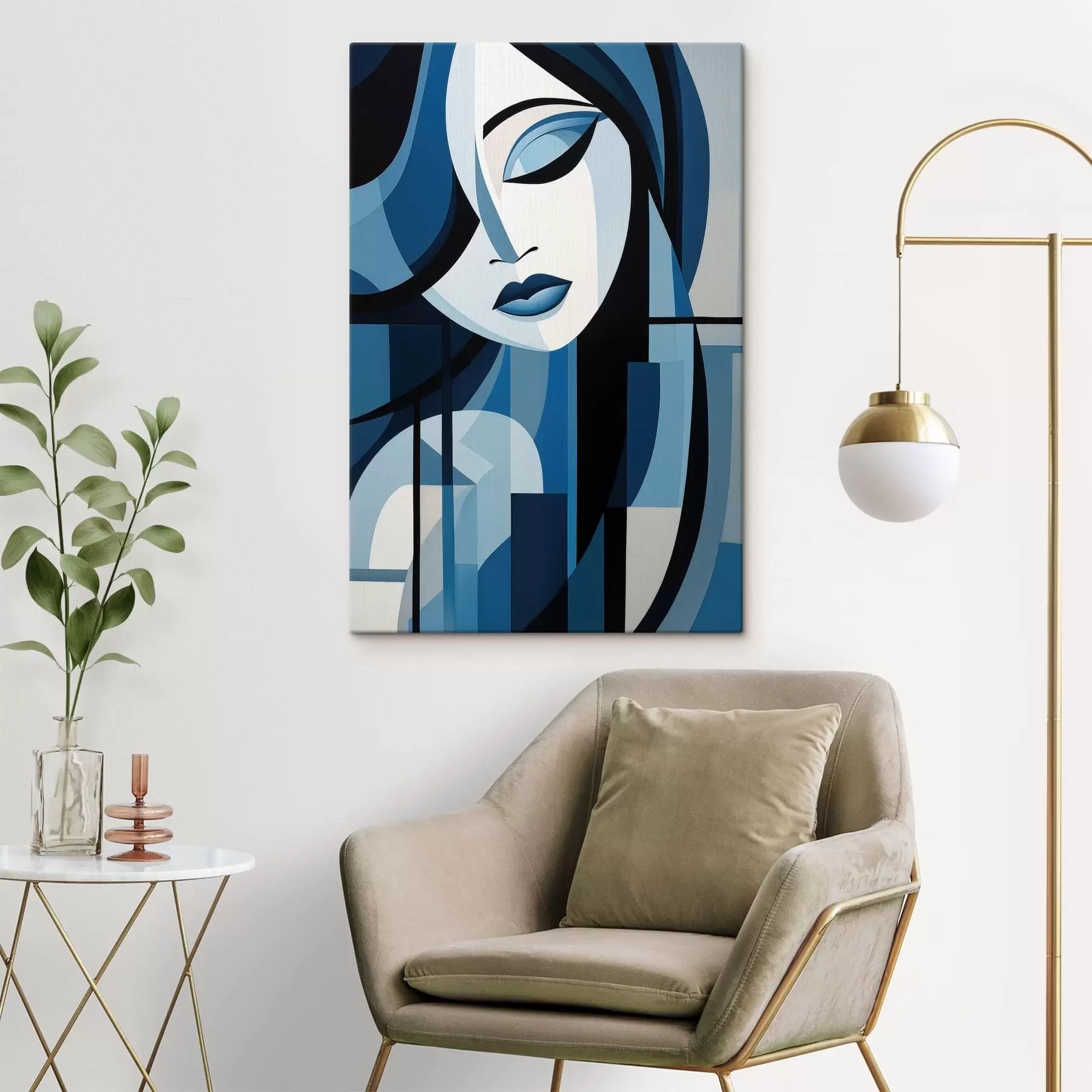  Peintures Visage abstrait s48661