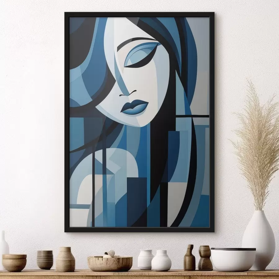 Papier peint photo Visage abstrait f48661