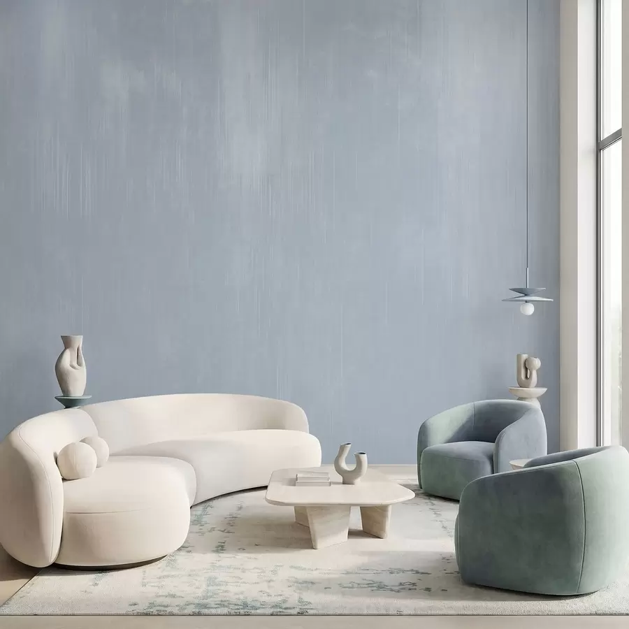 Fotobehang Lichtblauwe achtergrond met een subtiele verticale structuur w05121v1