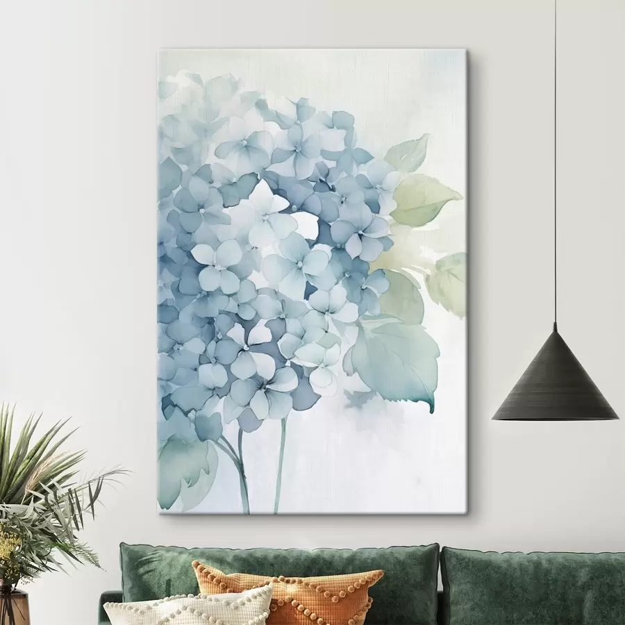  Peintures Hortensias bleus s48635