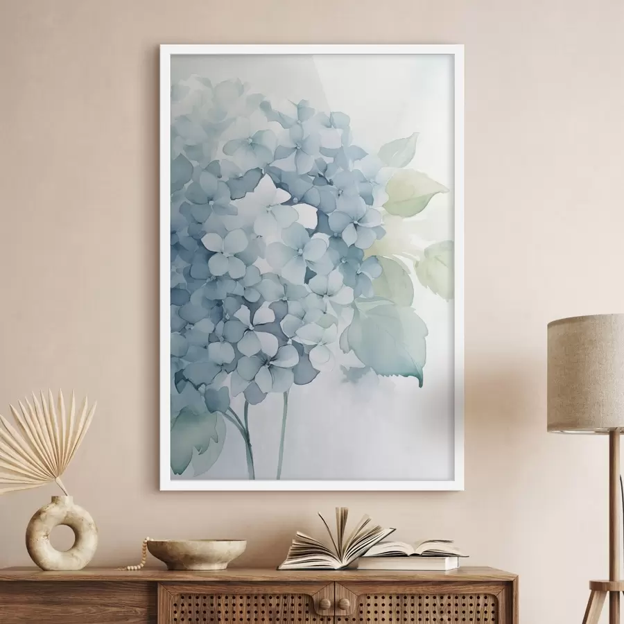 Papier peint photo Hortensias bleus f48635