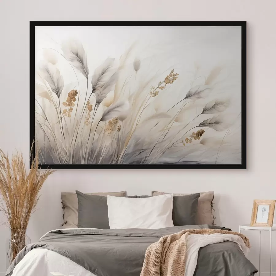 Papier peint photo Herbes, tons chauds f48641