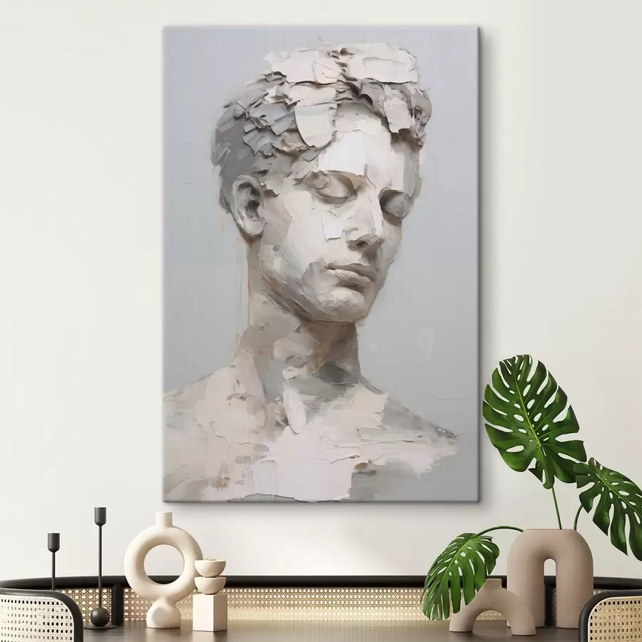  Peintures Buste antique d'un homme, imitation d'une peinture s48671