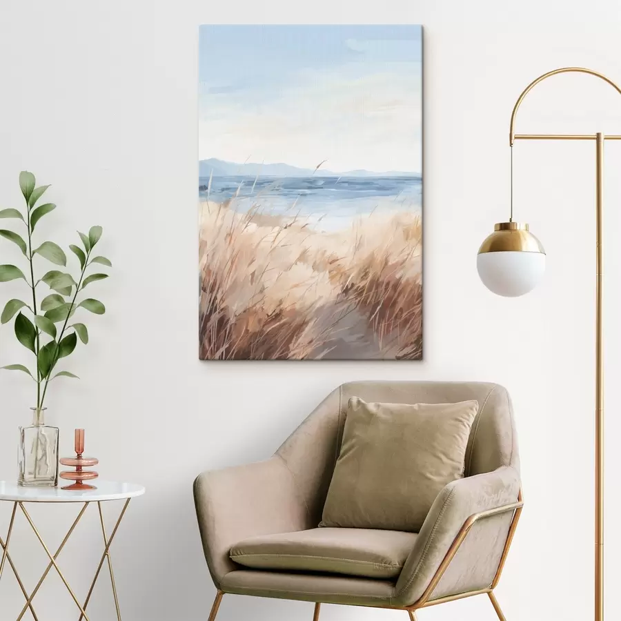  Peintures Peinture représentant un paysage côtier s48678