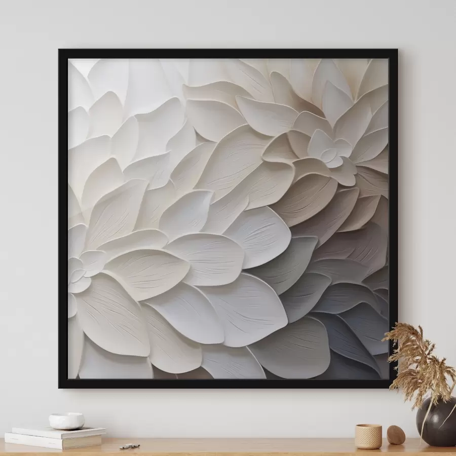 Papier peint photo Imitation de peinture représentant des pétales abstraits f48677