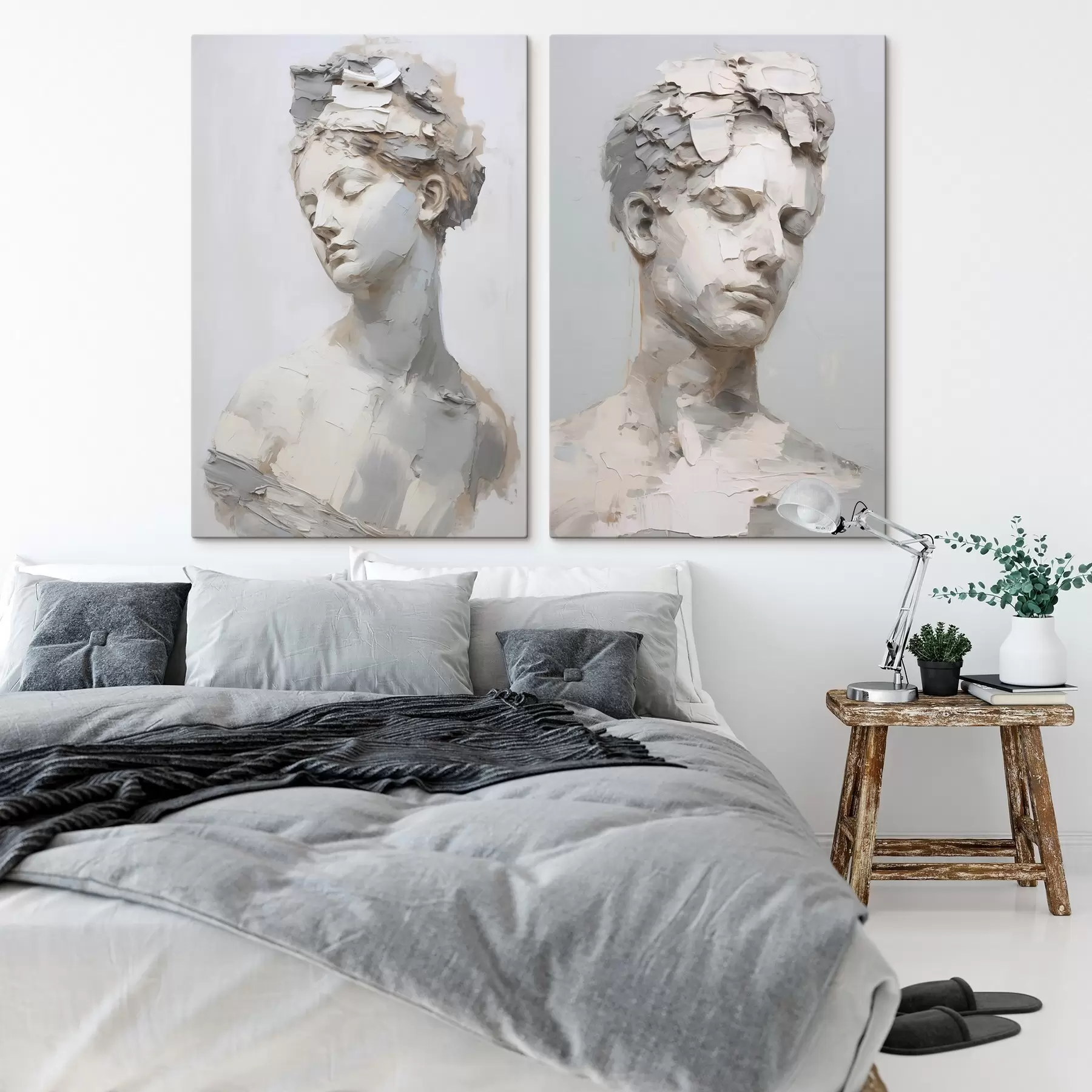  Peintures Buste ancien imitant une peinture m30293