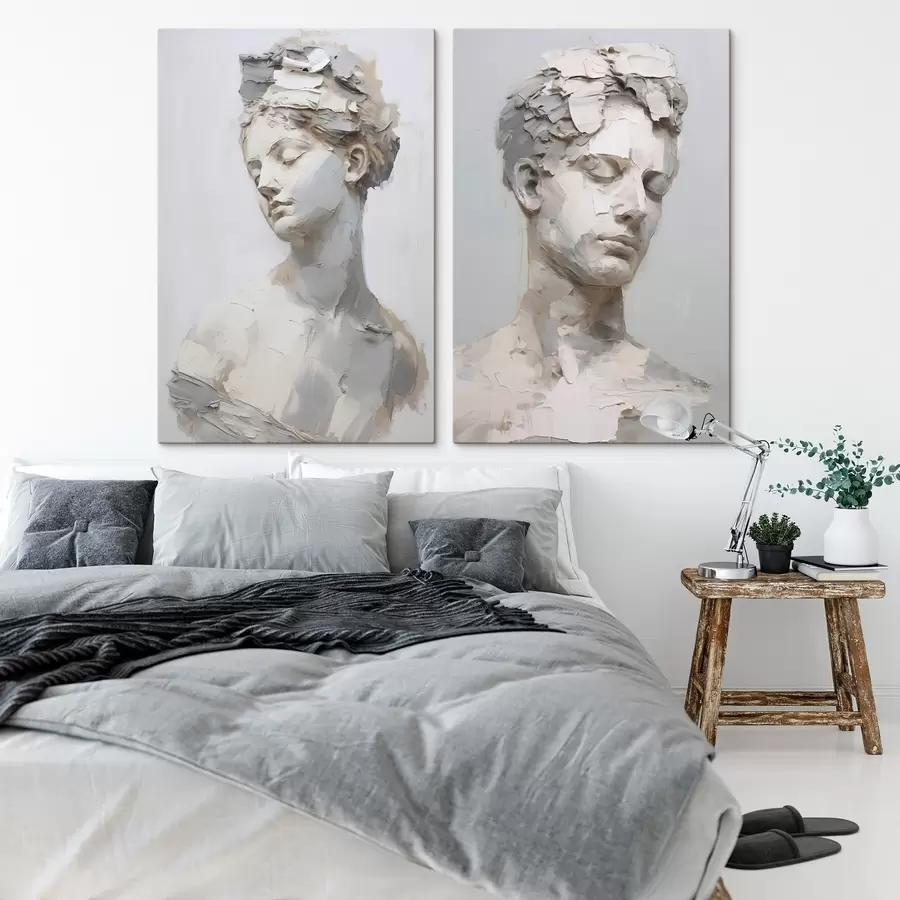  Peintures Buste ancien imitant une peinture m30293