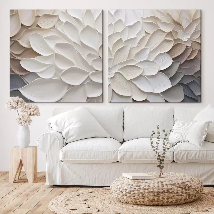  Peintures Imitation de peinture représentant des pétales abstraits m30296