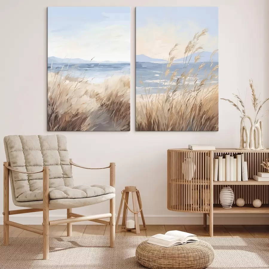  Peintures Peinture représentant un paysage côtier m30297