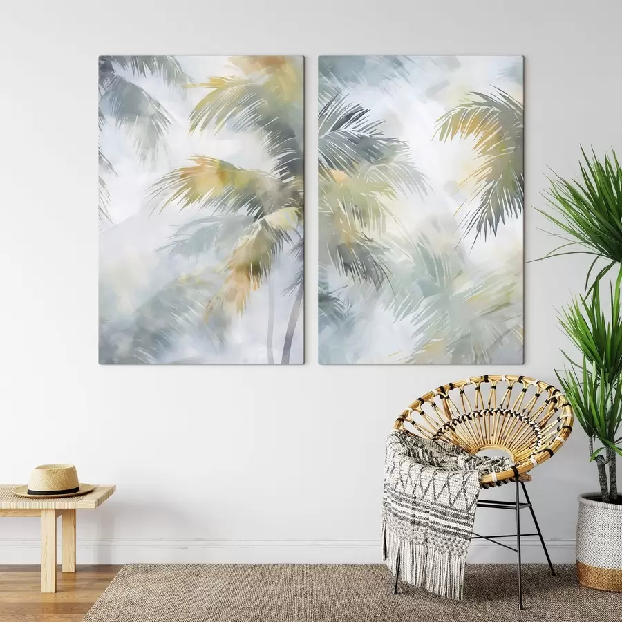  Peintures Peinture abstraite imitant la végétation m30301