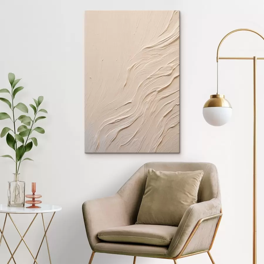  Peintures Texture picturale abstraite avec des lignes ondulées fluides s48624