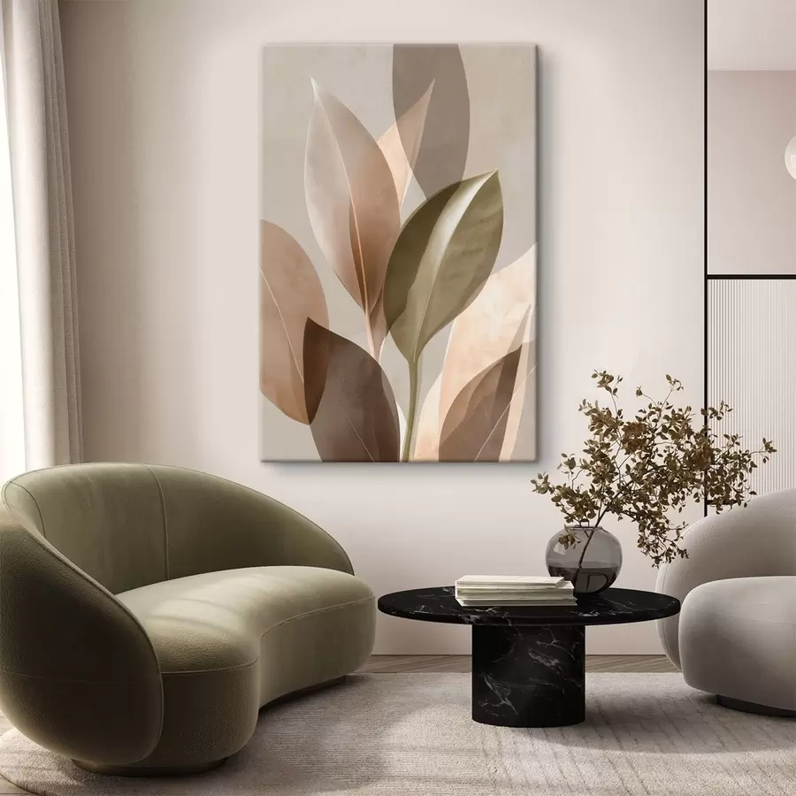  Peintures Feuilles abstraites s48610