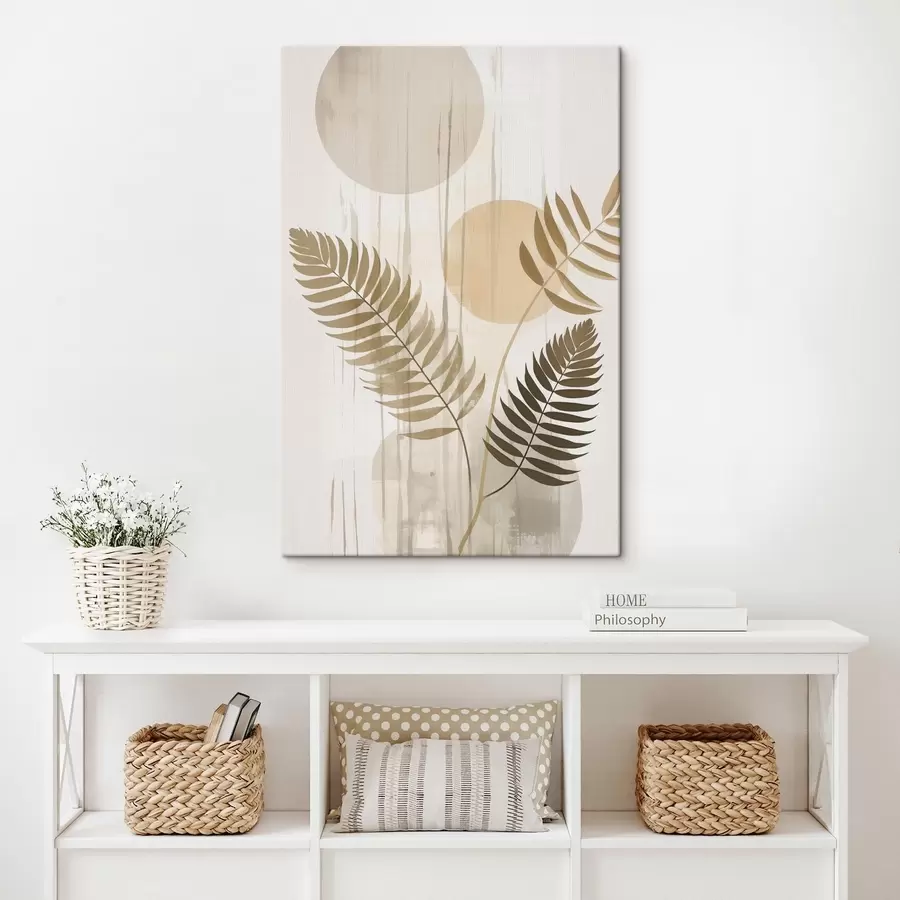  Peintures Une abstraction avec des branches et des feuilles s48662