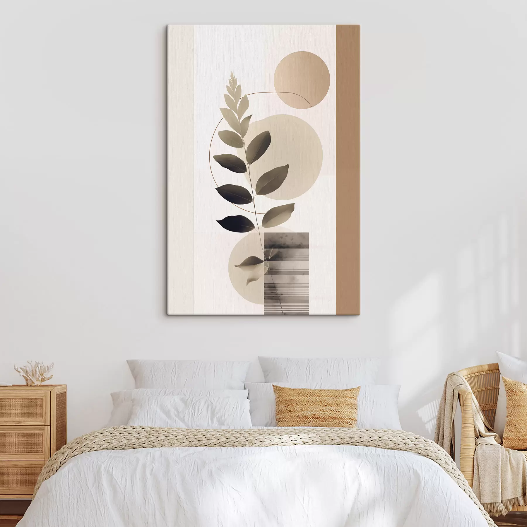  Schilderijen Abstracte botanische bladeren met verschillende vormen s48669